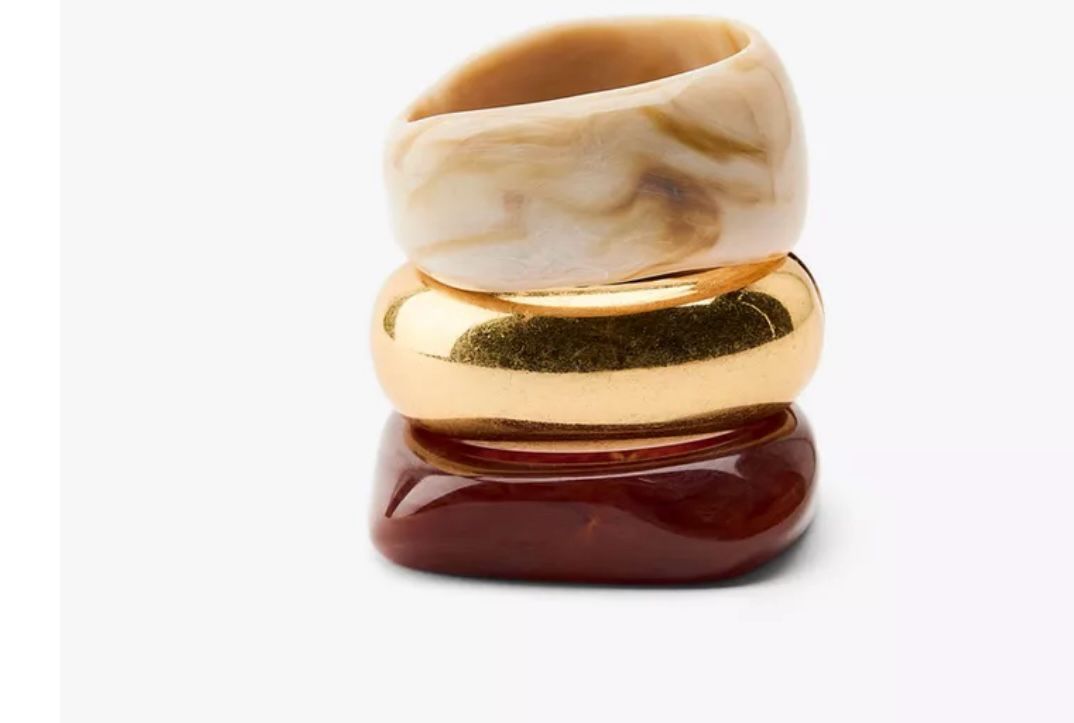 Elegant Resin Bangles Set – Chic & Modern Statement Pieces (Set of 3)