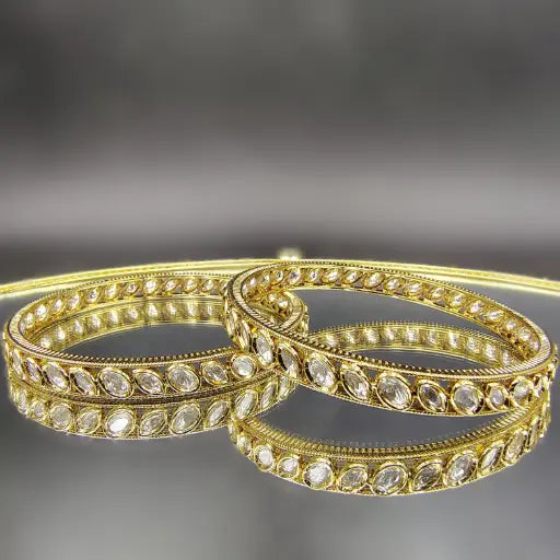 Classic Round Stone Chuda Bangles