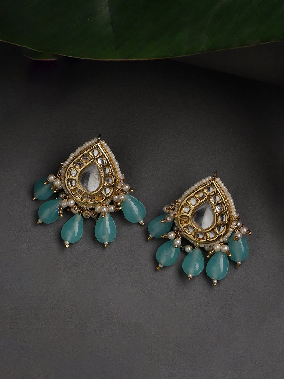 Aab-e-Neel Drop Earring