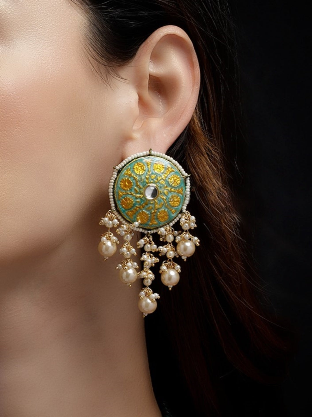 Gul-e-Sabz Drop Earring