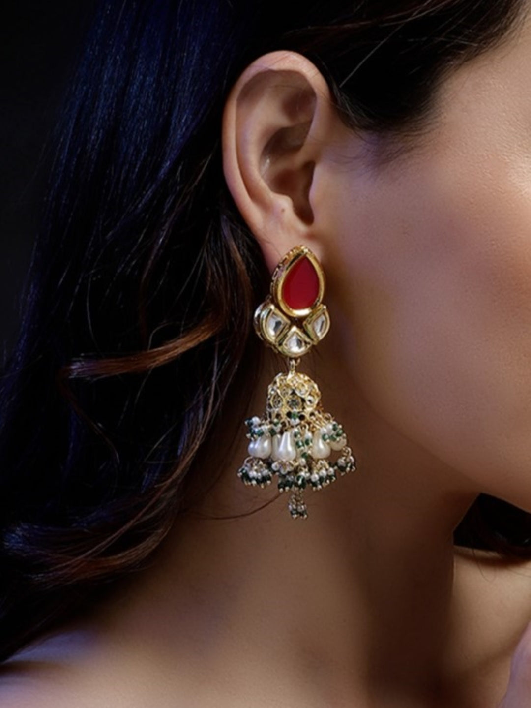 Surkh-e-Shehzadi Jhumka