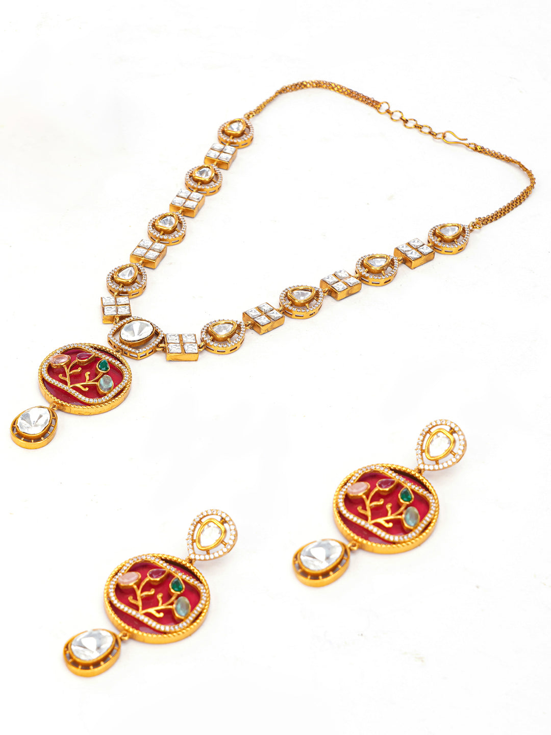 Anarkali Necklace with Earring