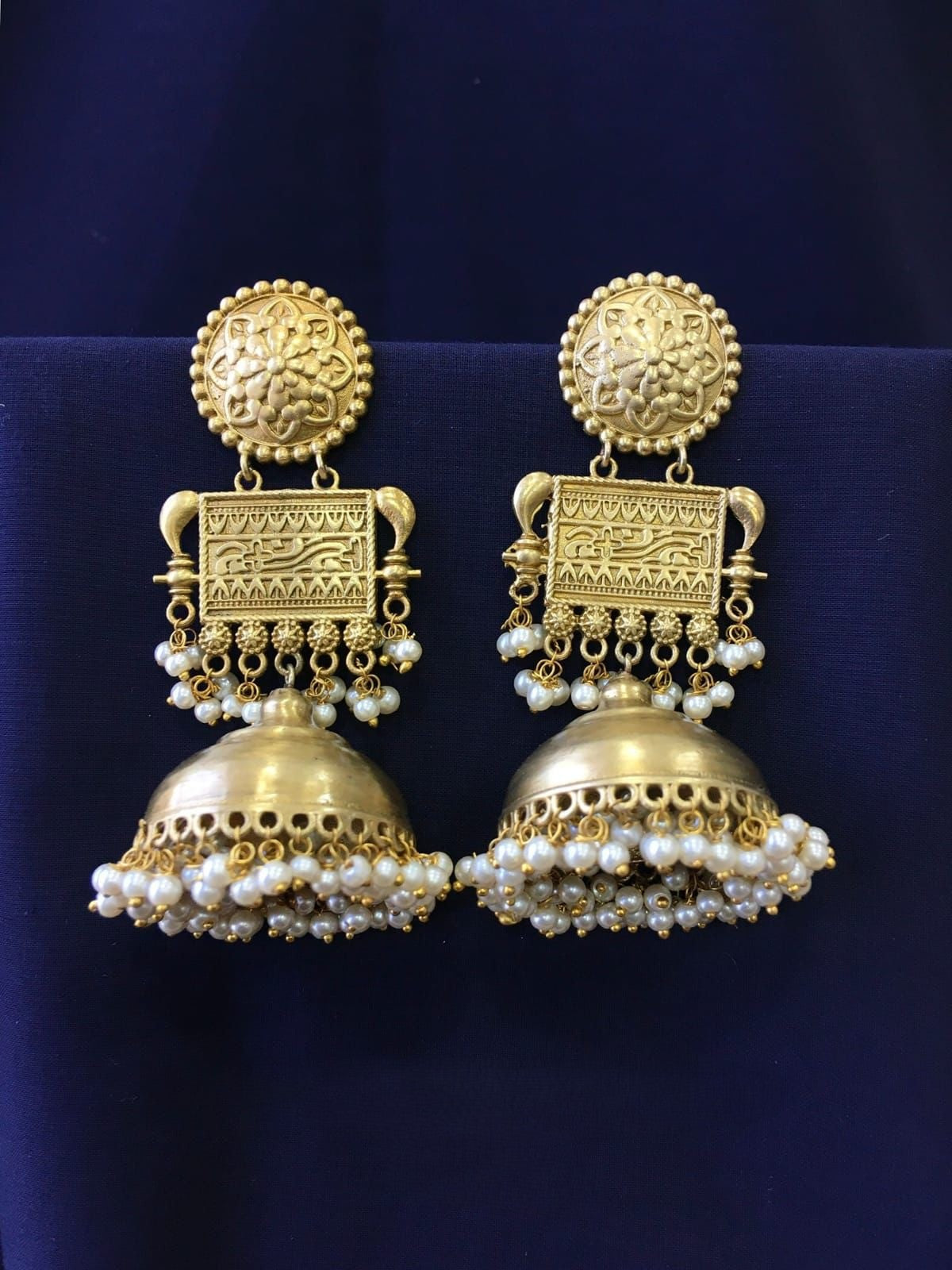 Antique Fusion Jhumkis