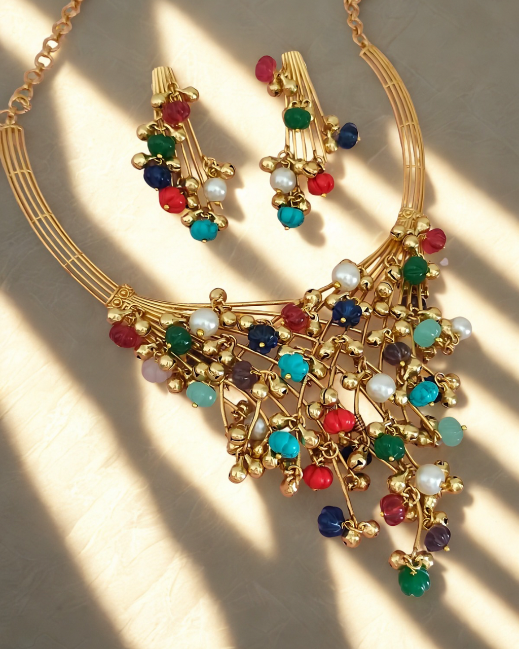 Vivid Charm Multistone Necklace Set