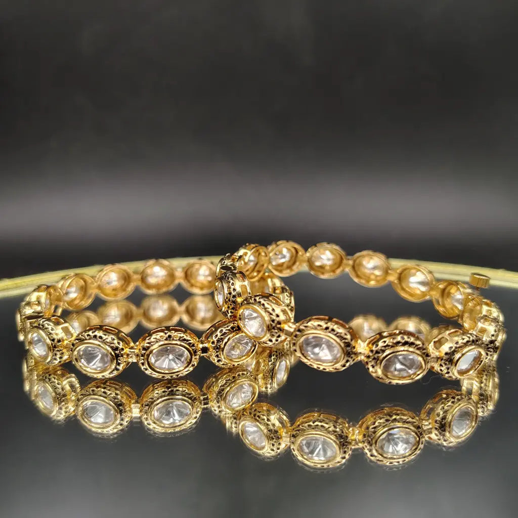 Antique Carrot Polish Openable Bangles