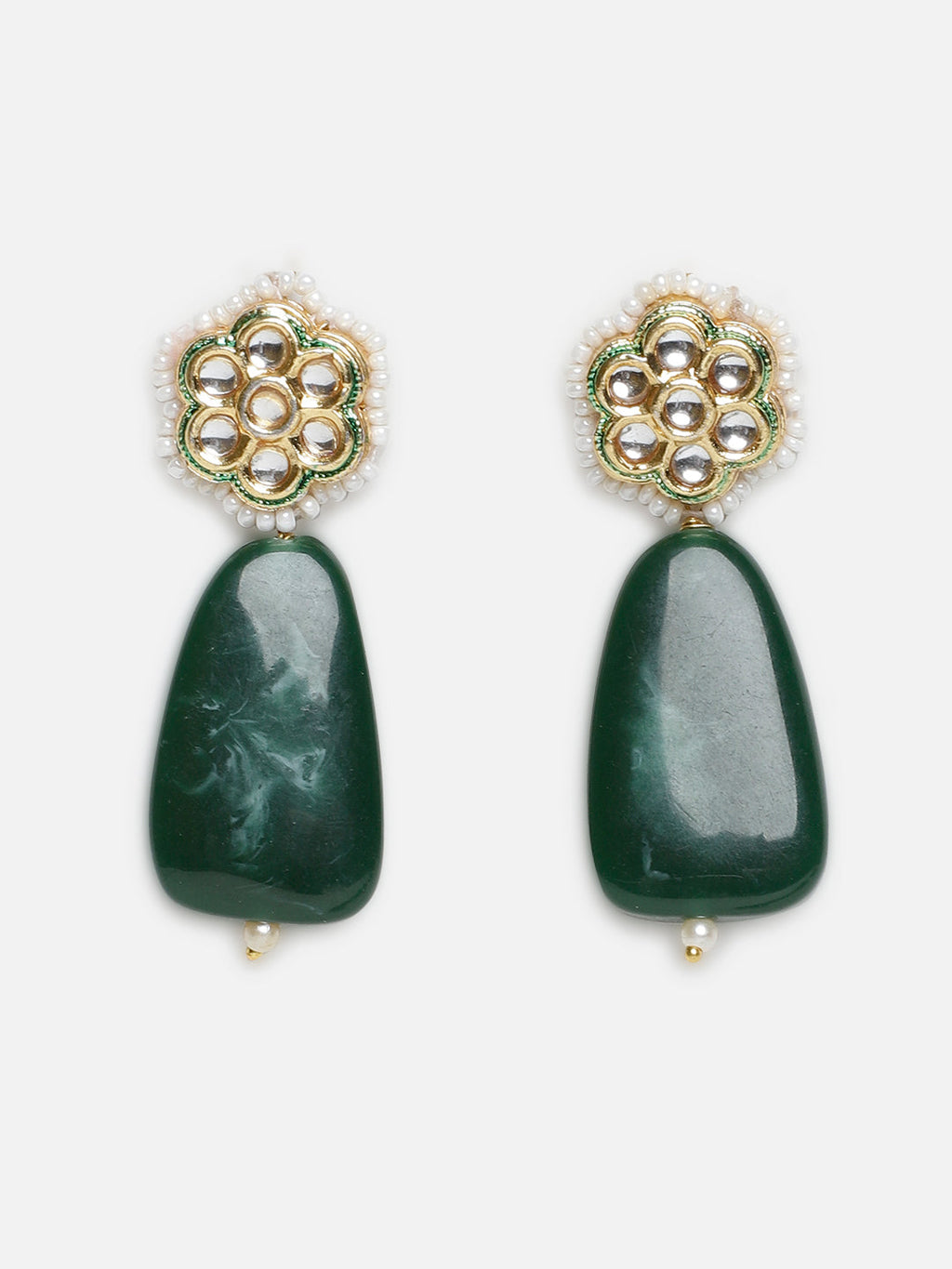 Sabz-e-Zarreen Drop Earring