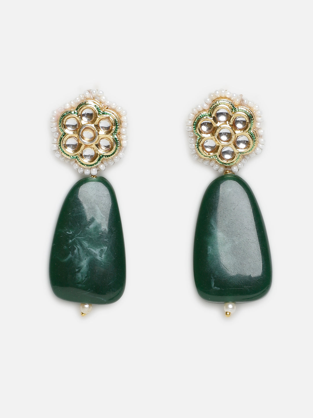 Sabz-e-Zarreen Drop Earring
