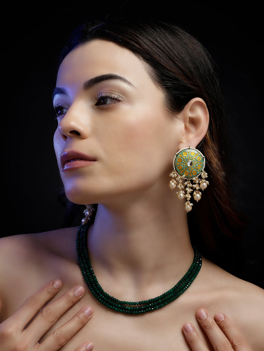 Gul-e-Sabz Drop Earring
