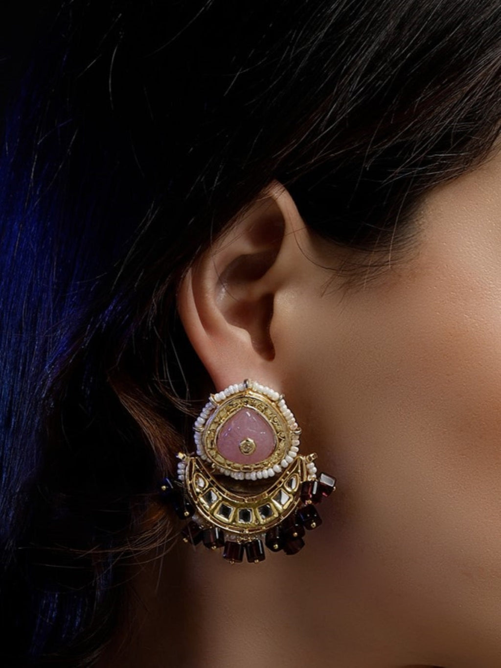 Husn-e-Gulabi Drop Earring