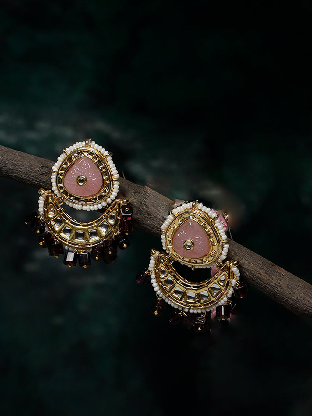 Husn-e-Gulabi Drop Earring