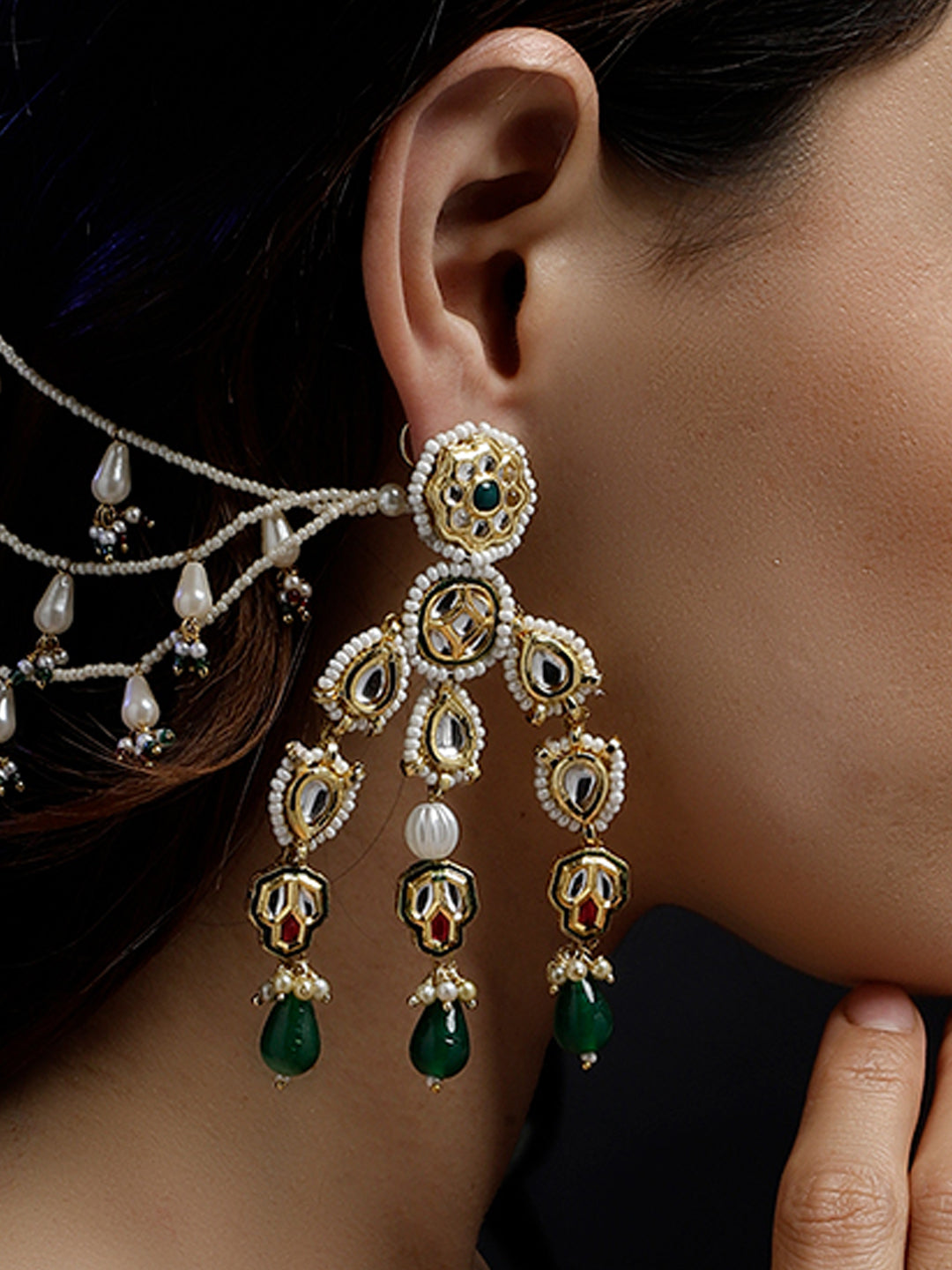 Mehndi Glow Drop Earring