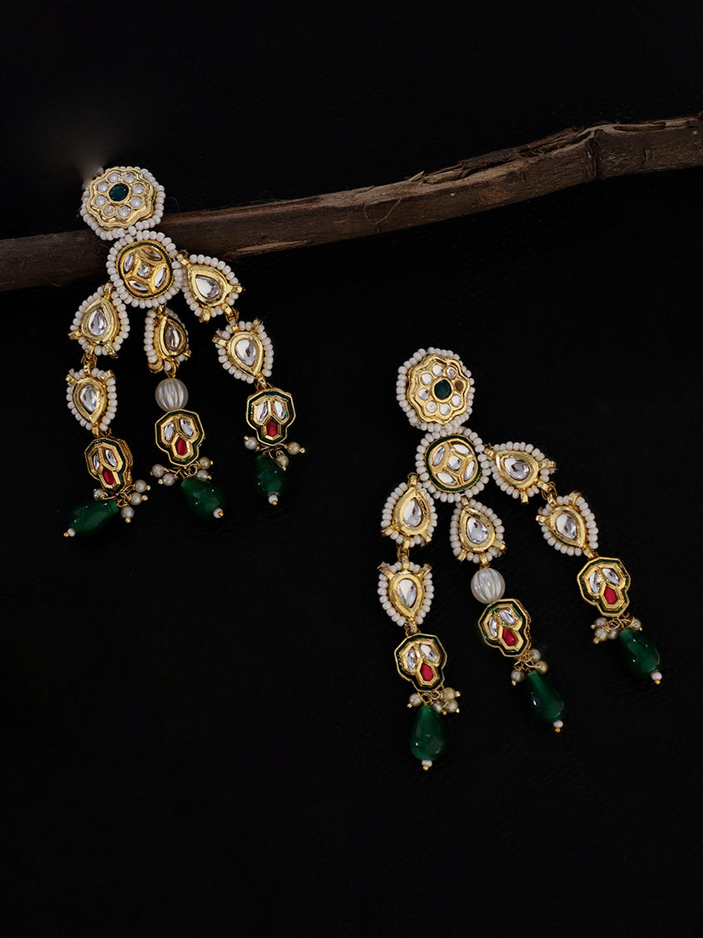 Mehndi Glow Drop Earring