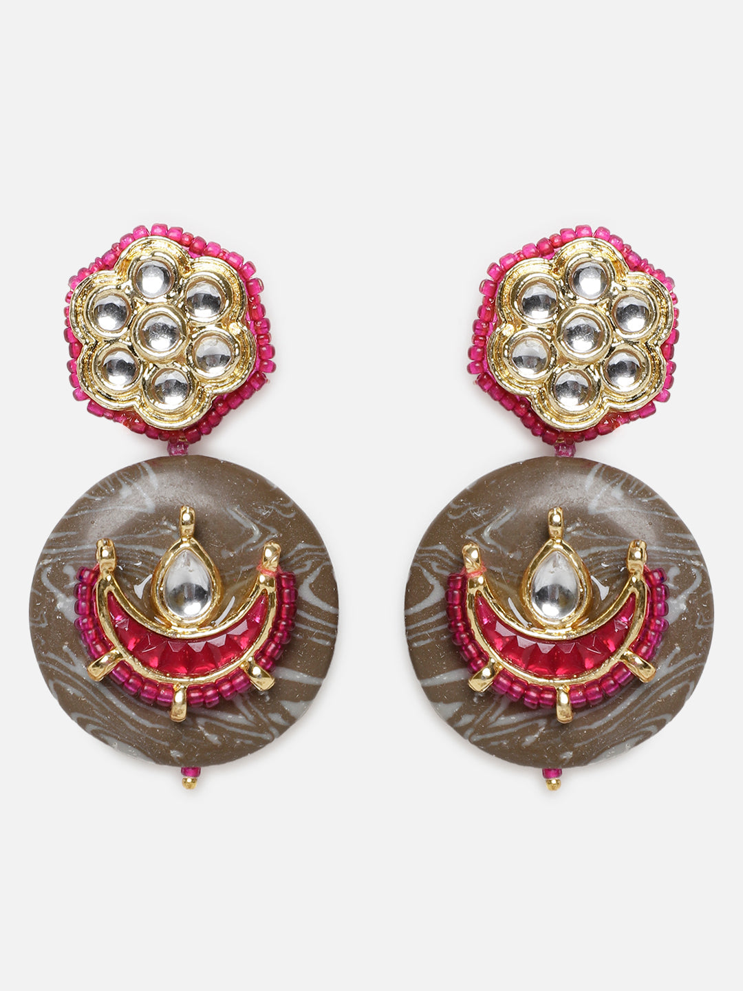 Khaak Rang Drop Earring