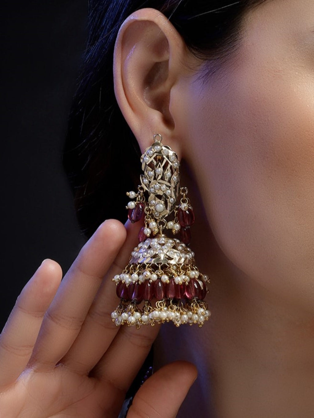 Shafaq Blush Jhumka