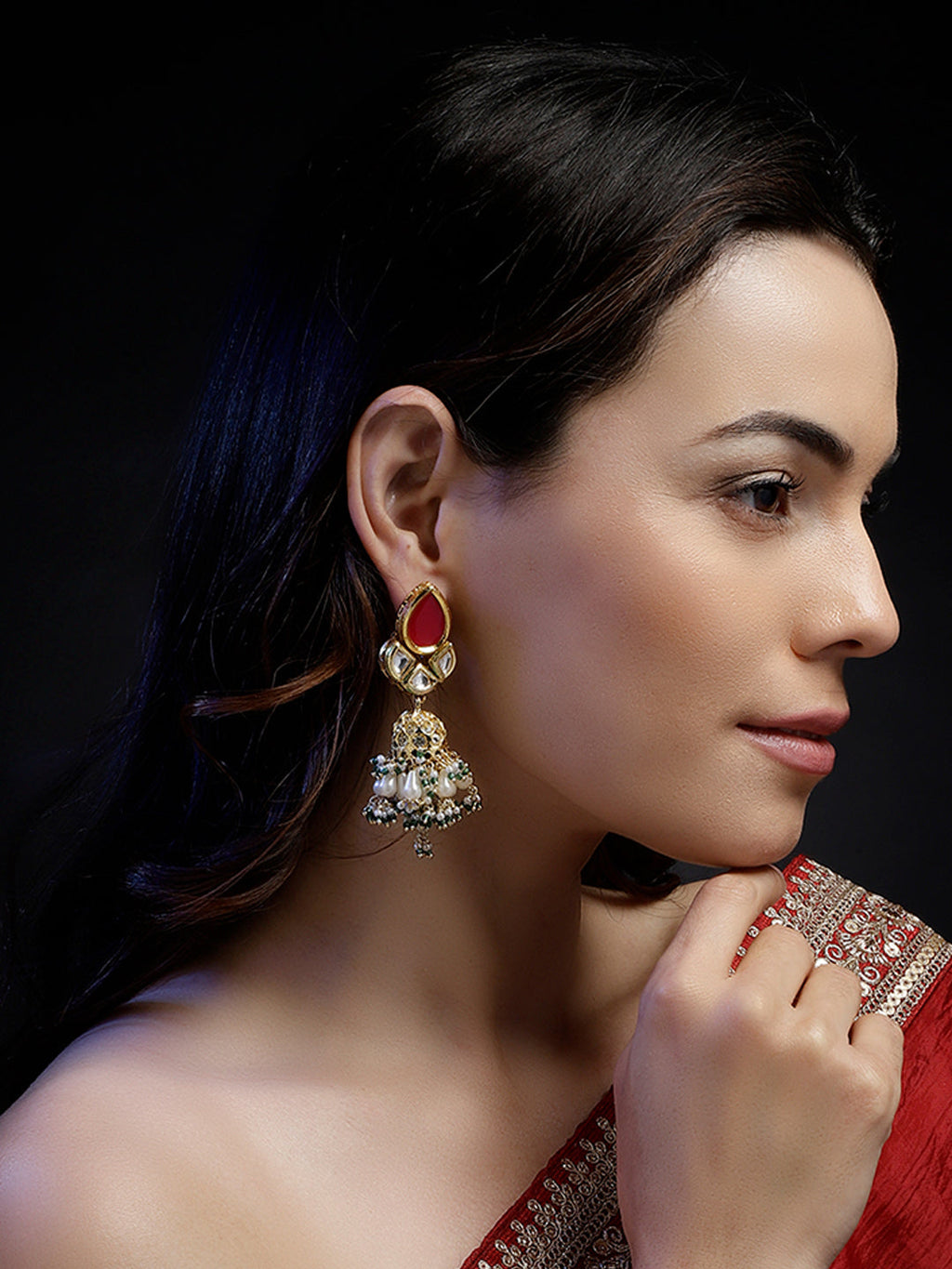 Surkh-e-Shehzadi Jhumka