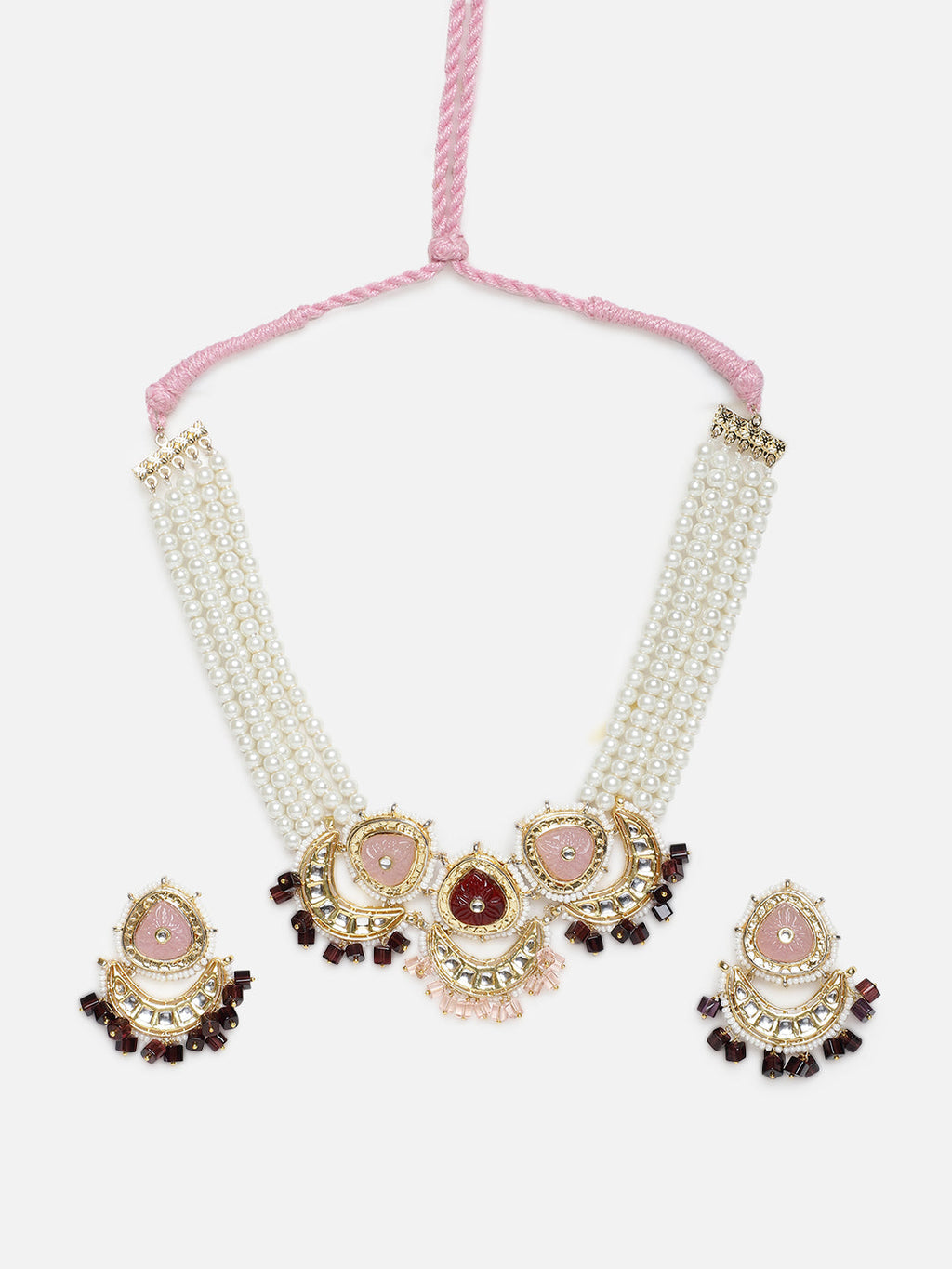 Nazakat Glow Haar with Earrings