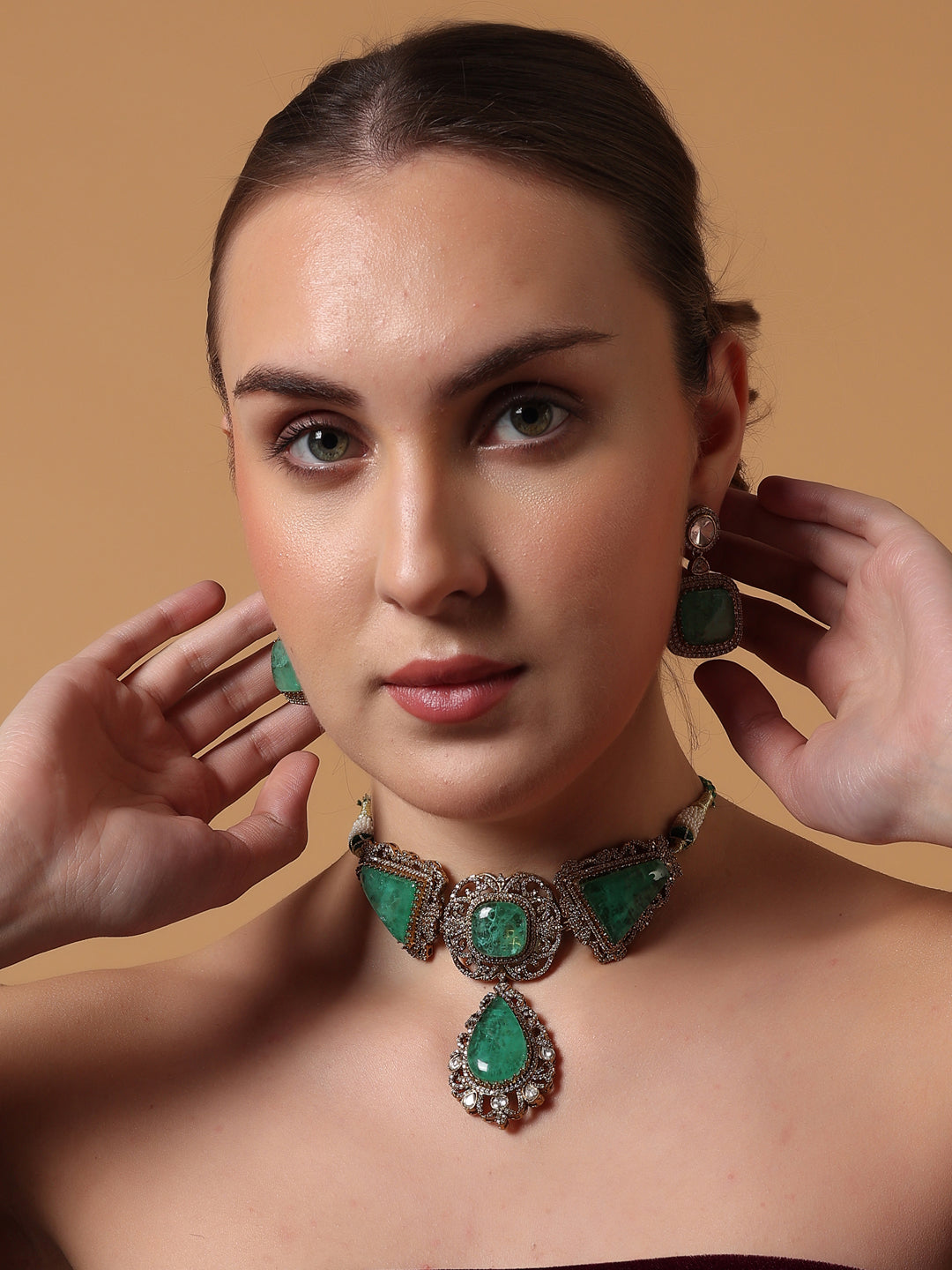 Bagh Necklace with Earring