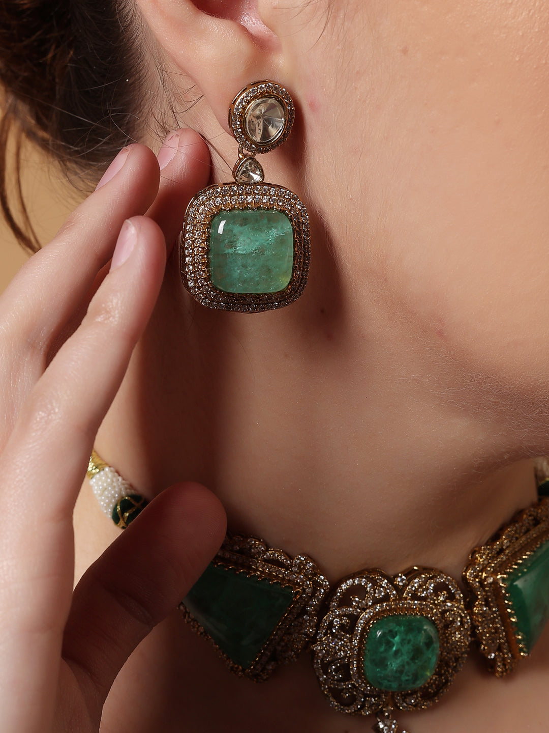 Bagh Necklace with Earring