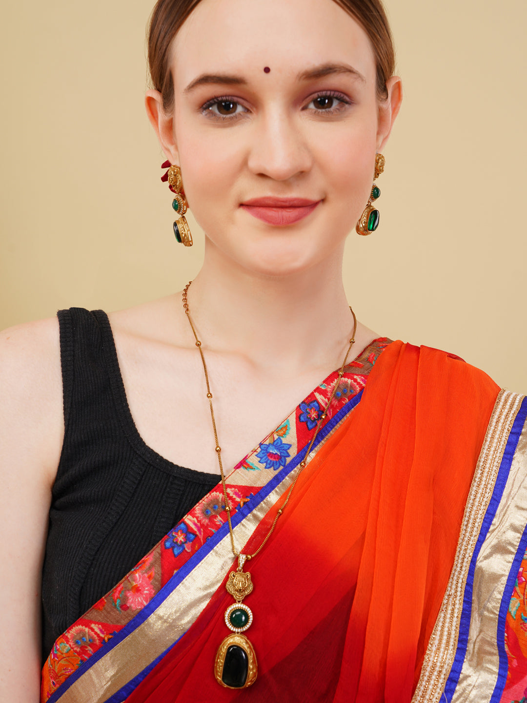 Panna Necklace with Earring