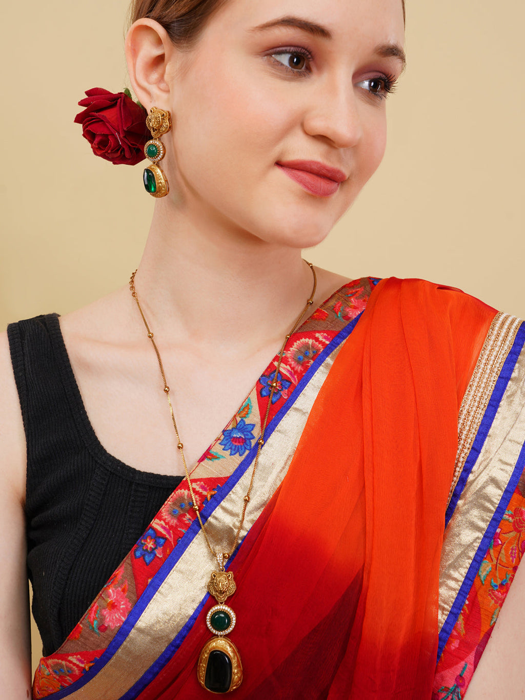Panna Necklace with Earring