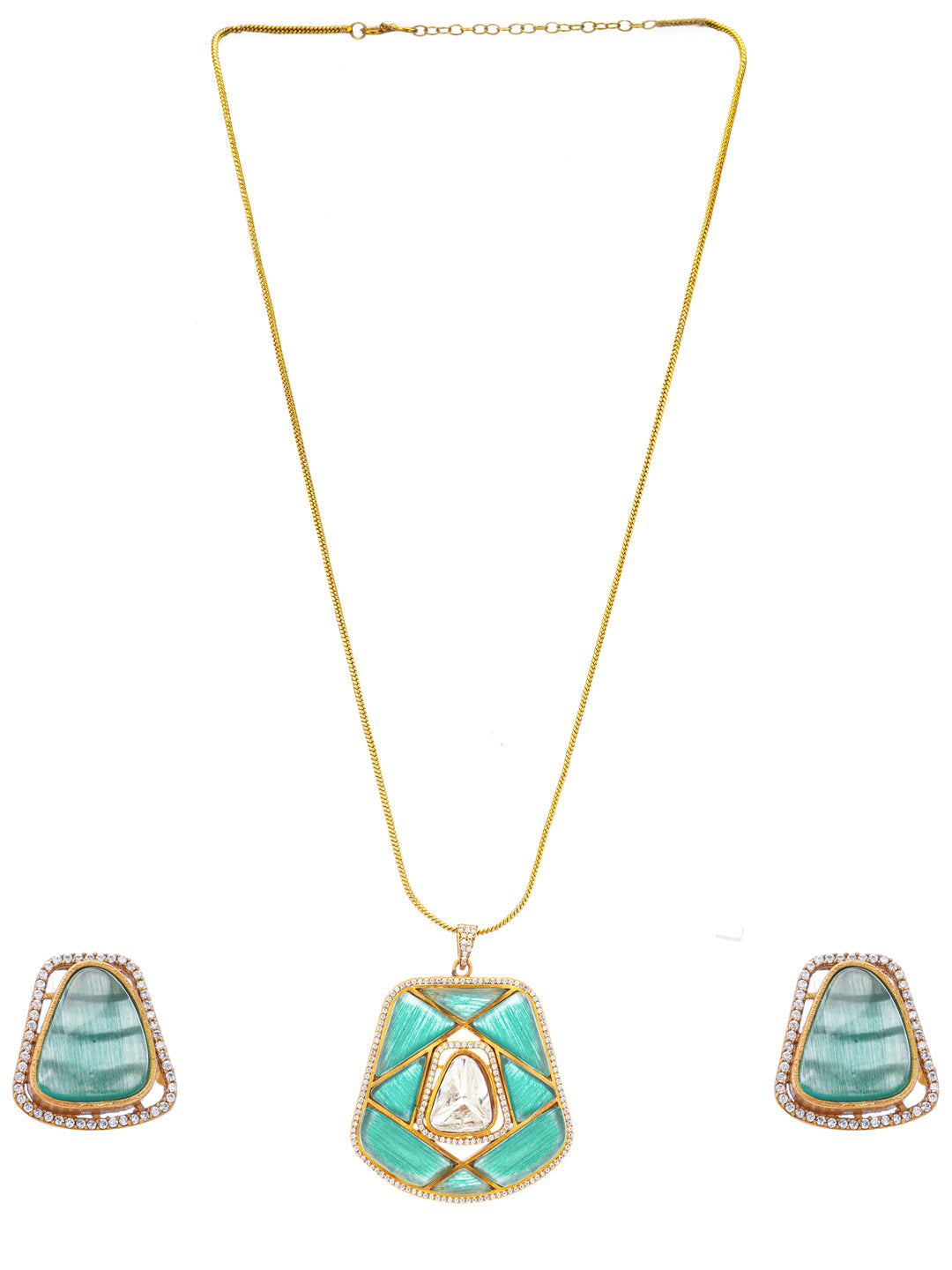 Sabzratna Necklace with Earring