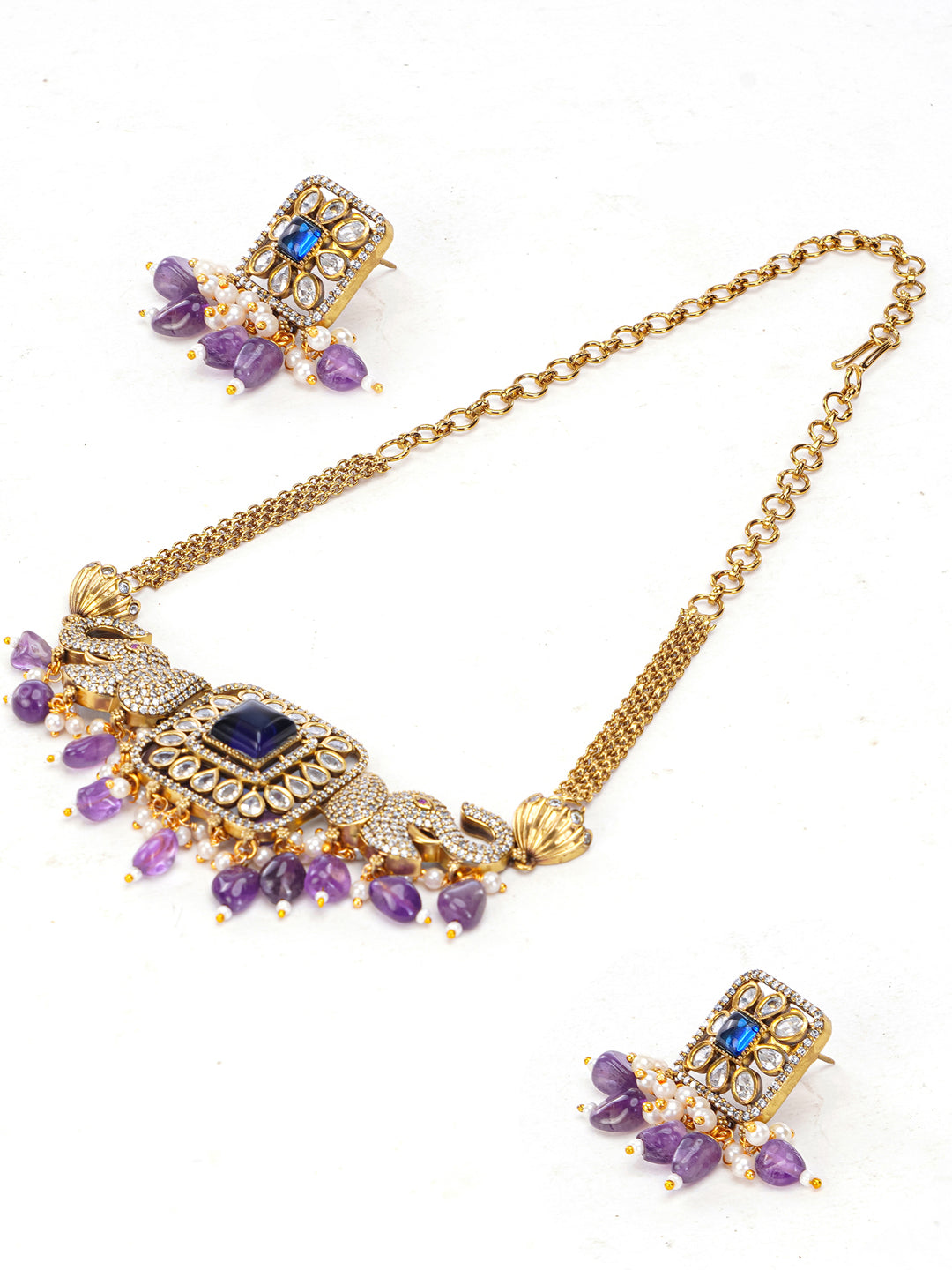 Jamuni Necklace with Earring