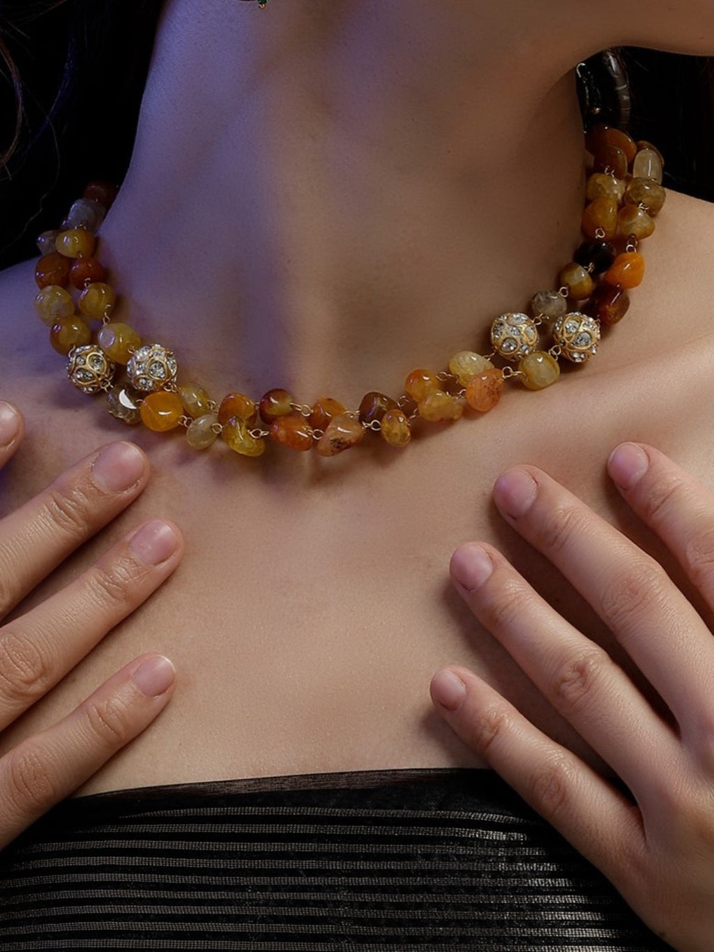 Rang-e-Dhoop layered necklace