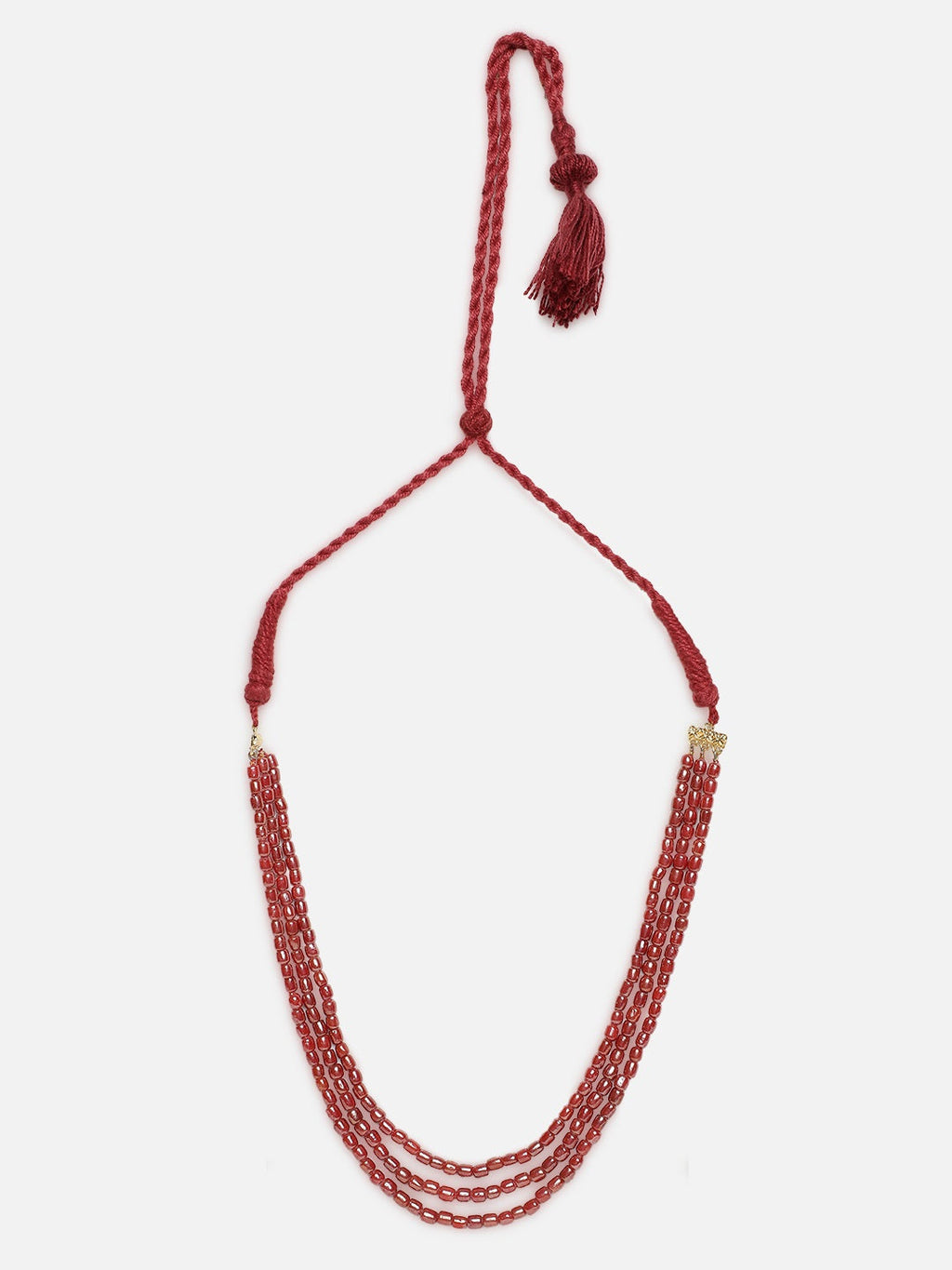 Nazakat-e-Surkh layered necklace