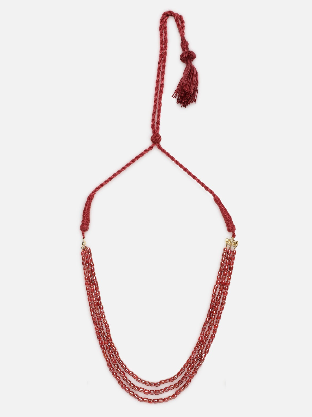Nazakat-e-Surkh layered necklace