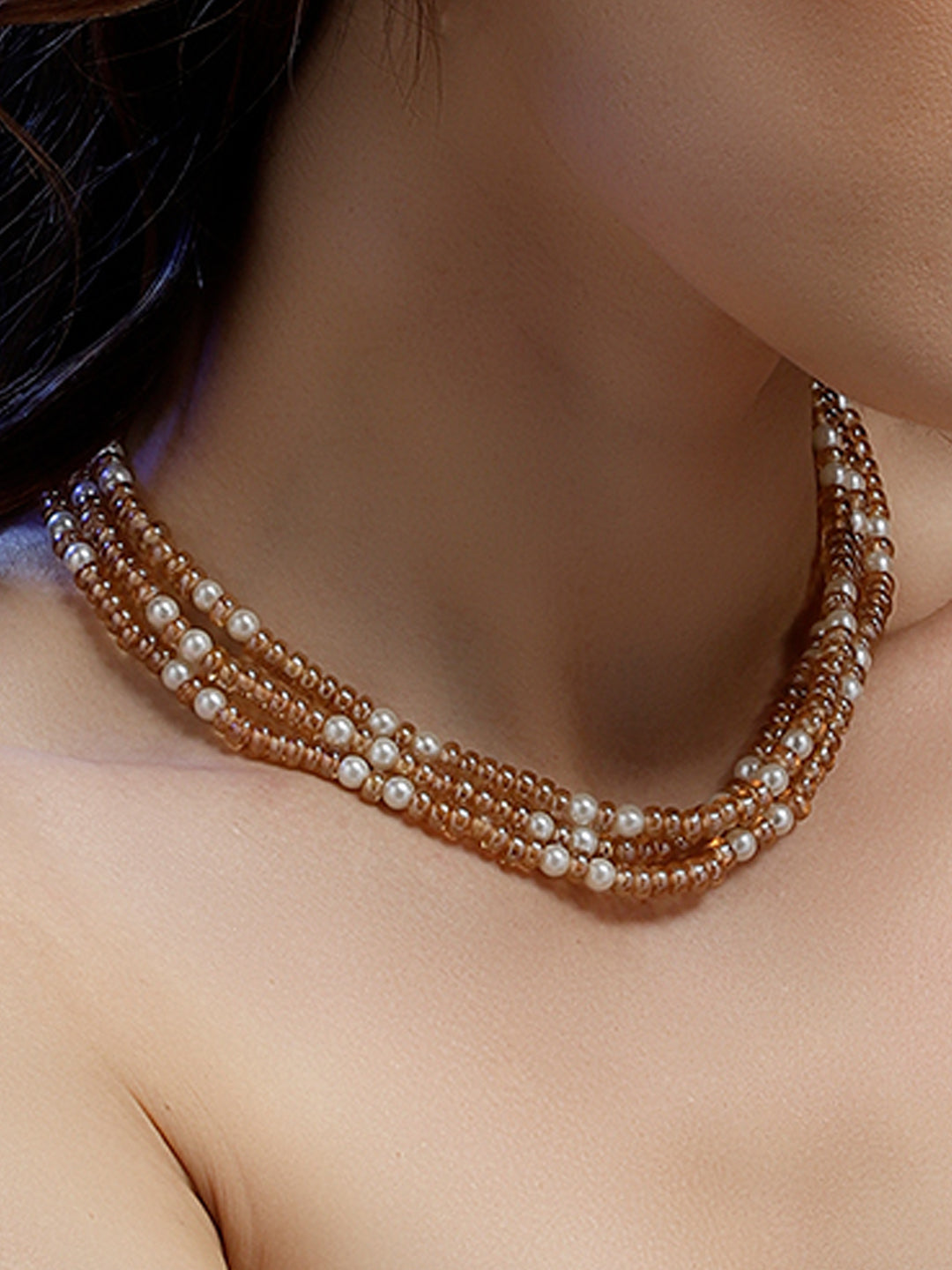 Dil-e-Gulabi layered necklace