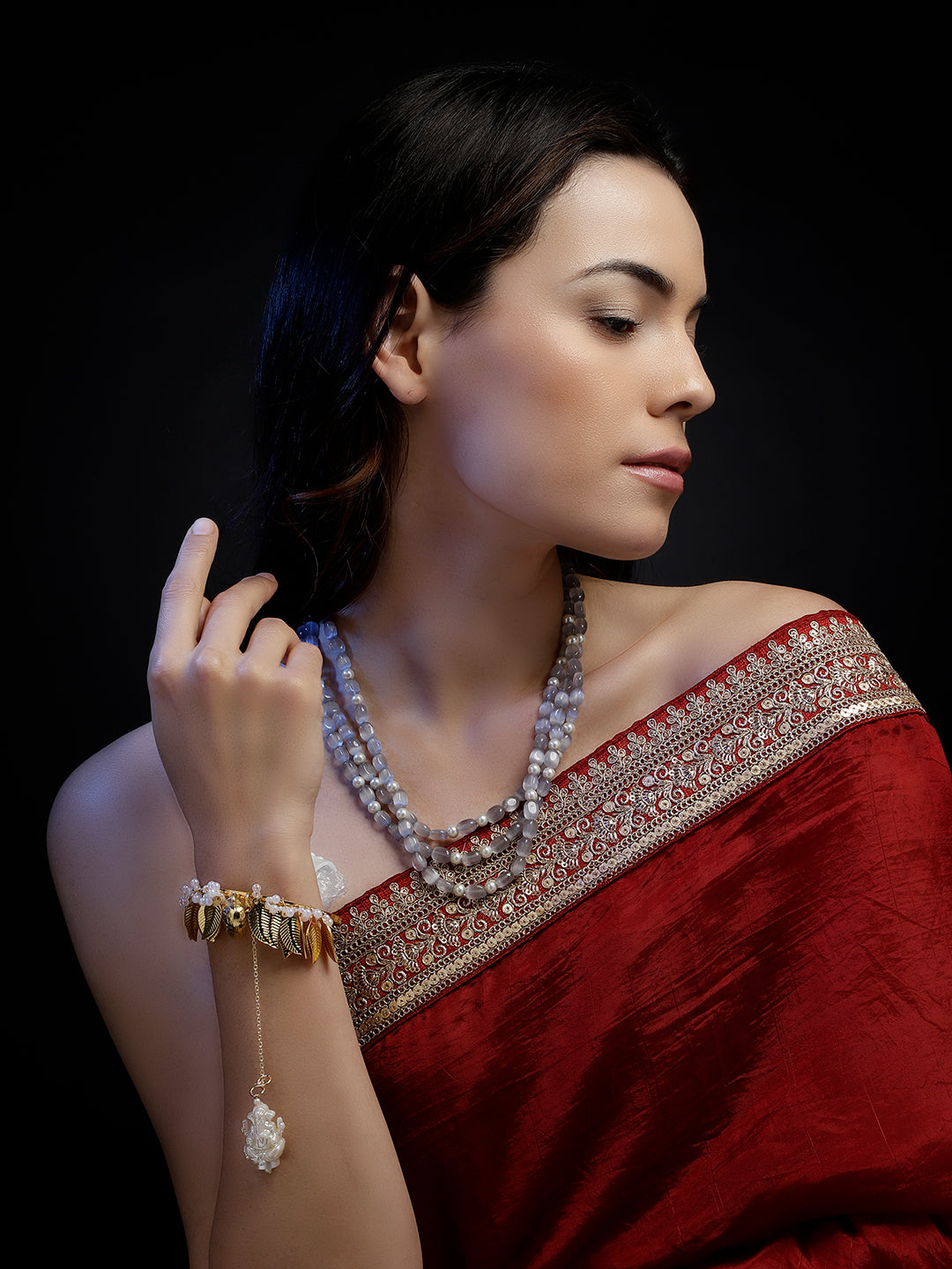 Chandi Saaya layered necklace