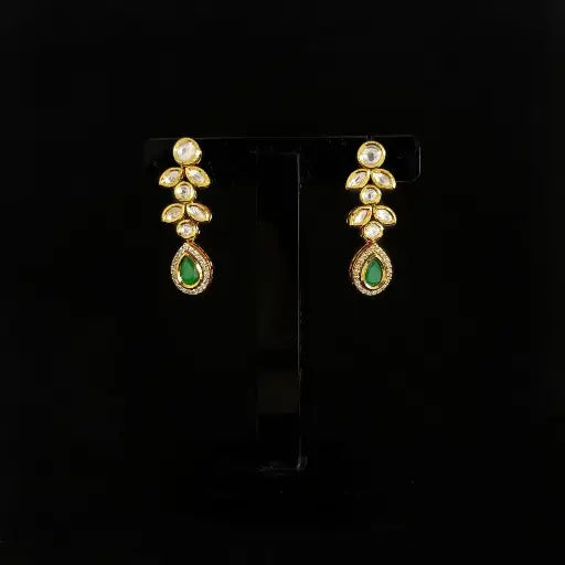 Vintage charm earrings with intricate work