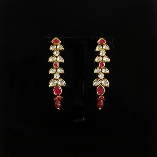 Temple-style traditional earrings for festive looks