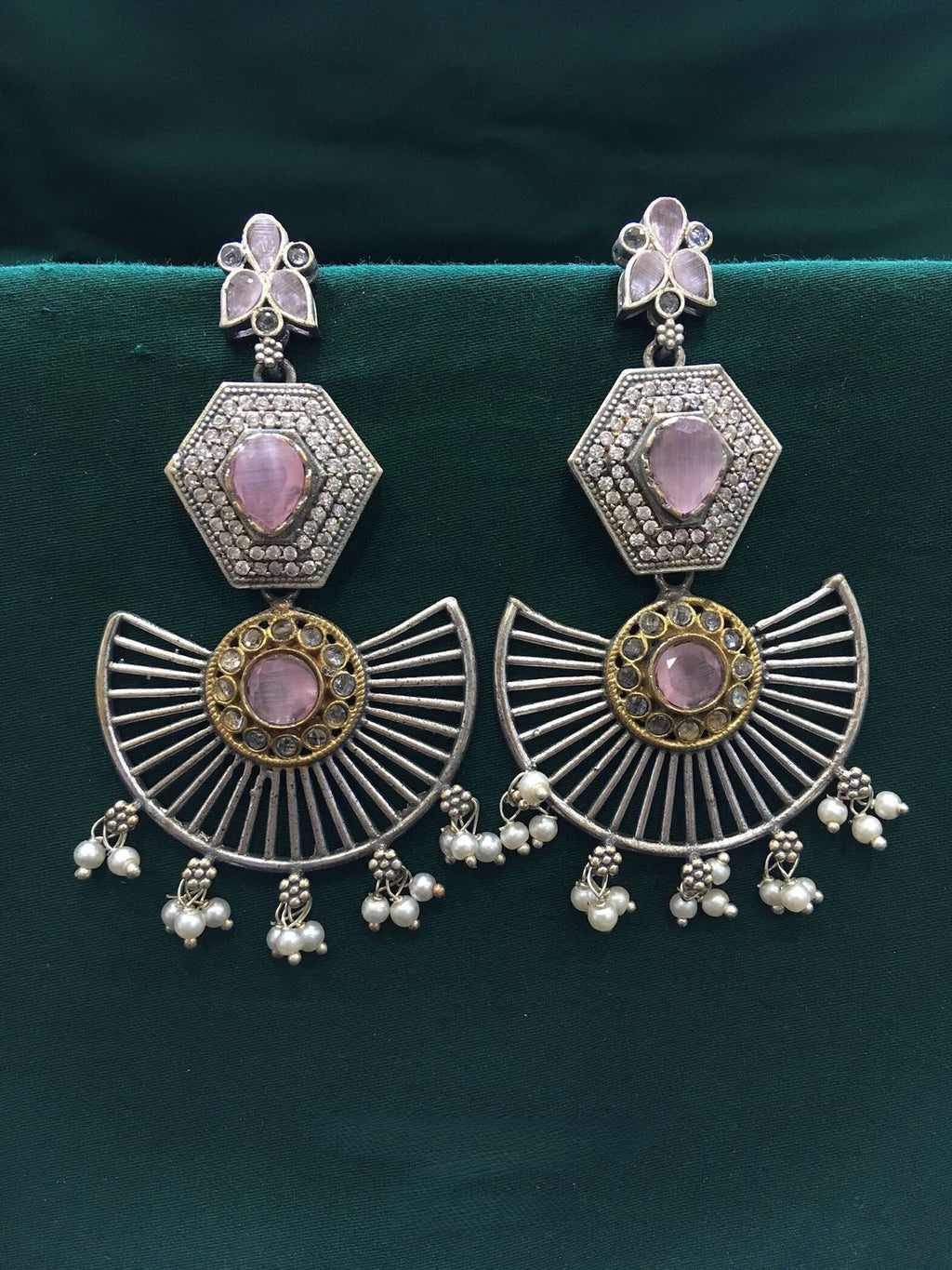 Ruby Fusion Danglers