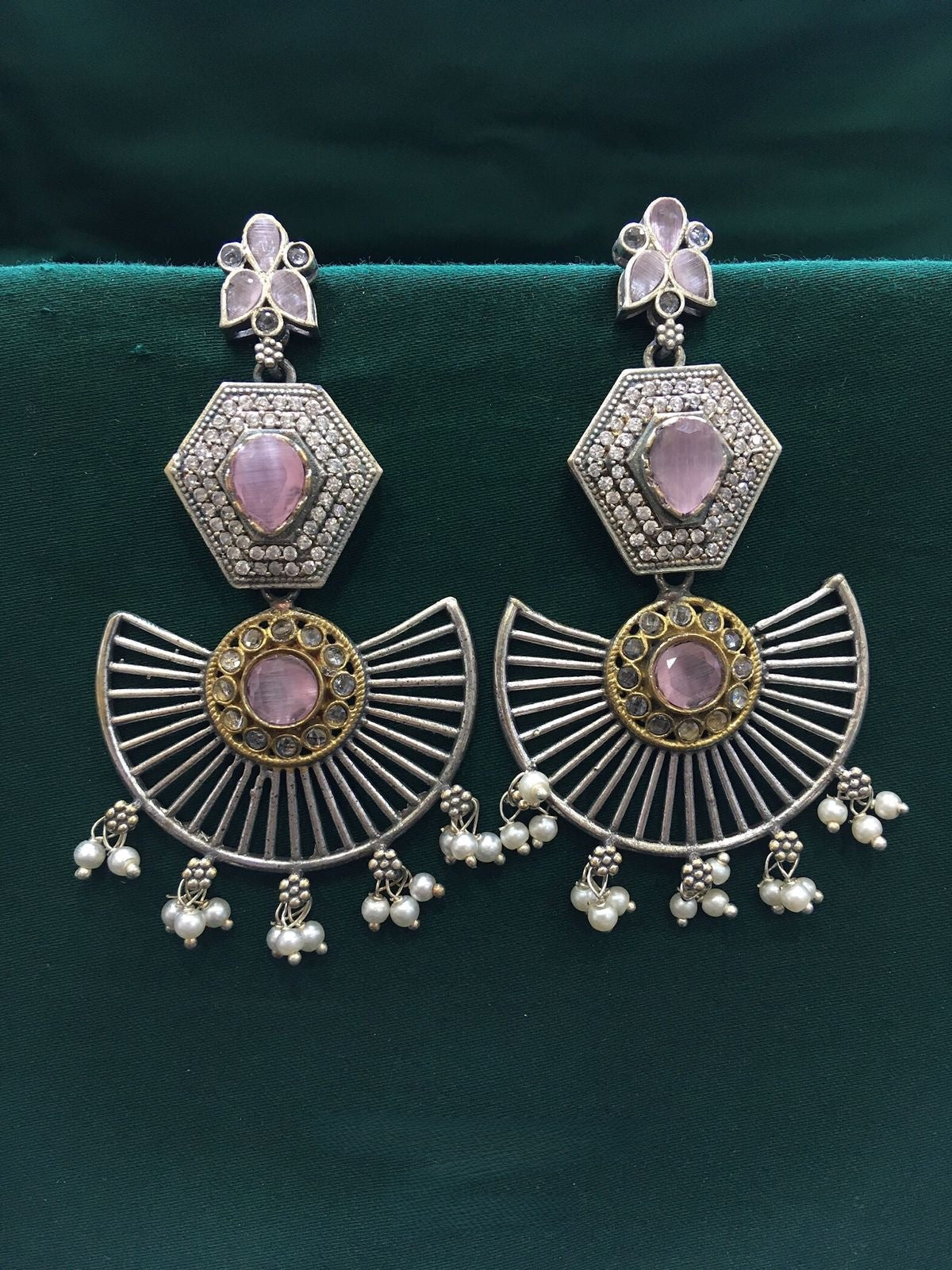 Ruby Fusion Danglers