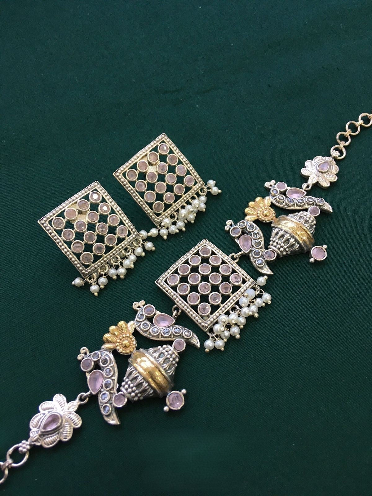 Green Stone Fusion Choker Set