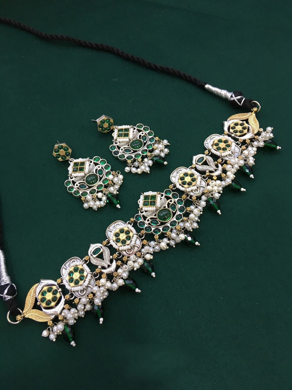 Layered Green Fusion Necklace