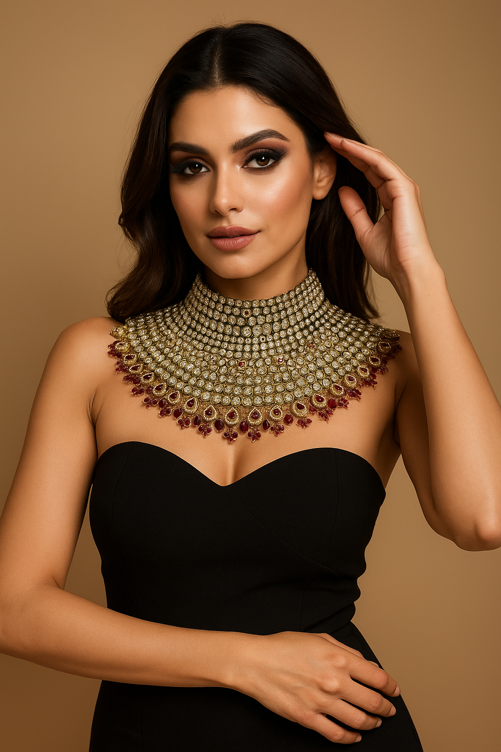 Dabbi Kundan Majesty – Heritage Choker for Timeless Elegance